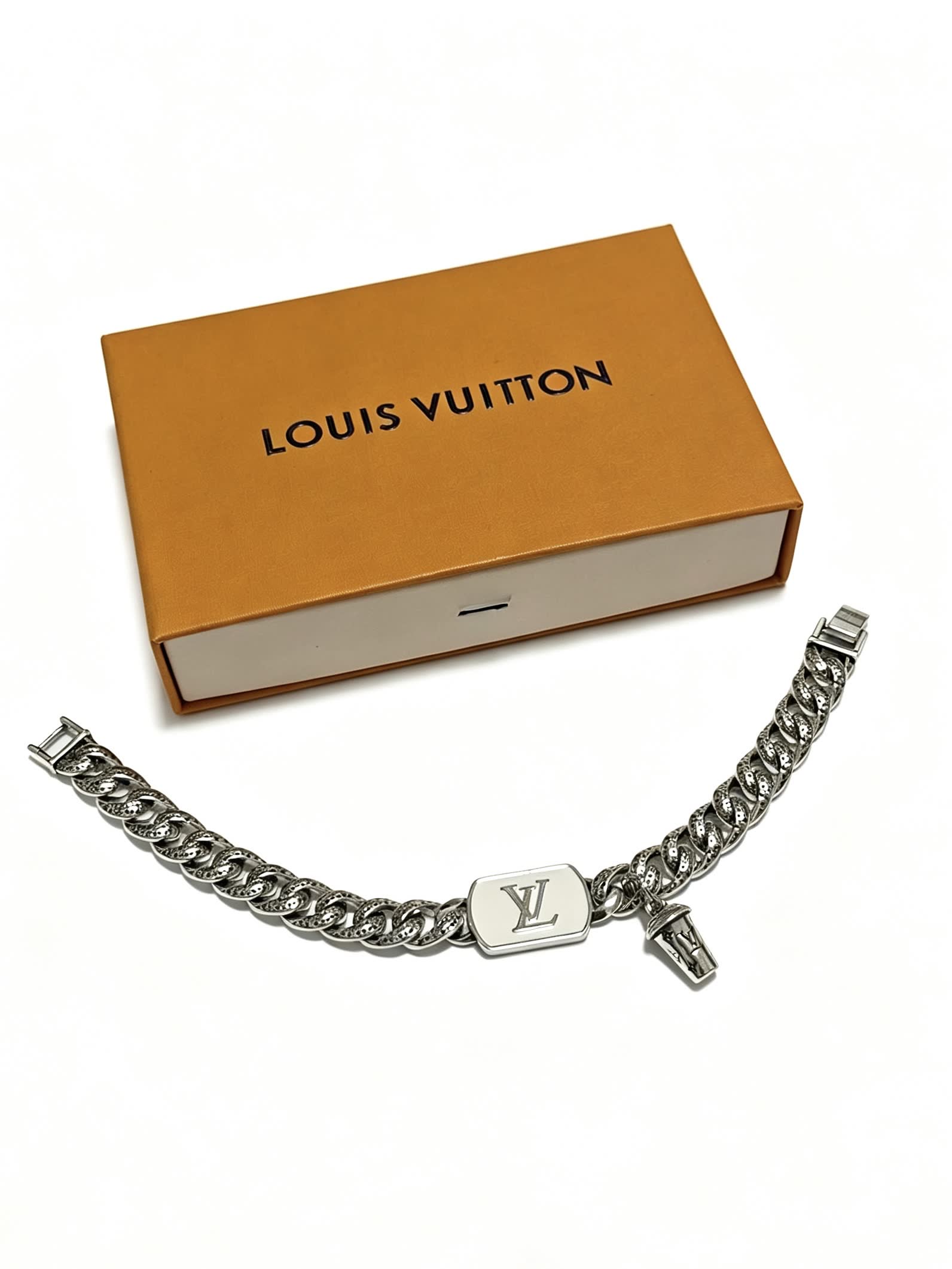 Louis Vuitton Silver Tone Bracelet